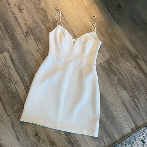 White mini dress